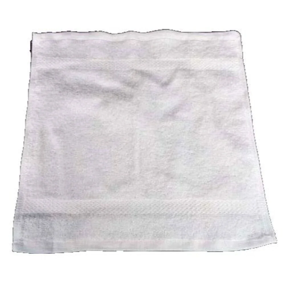 12 Pack, Kitchen Dishcloths 12x12 Striped Dish Towels, White 100% Cotton